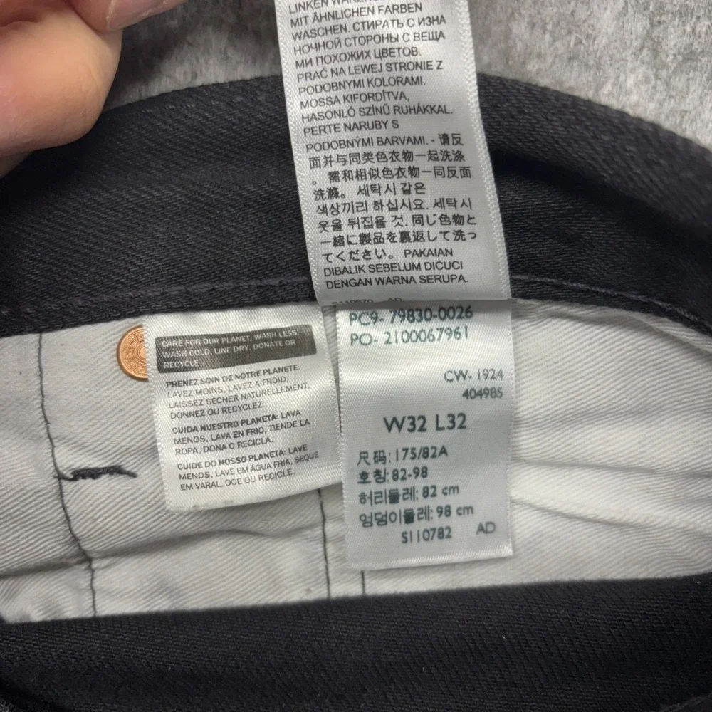 Levi's Premium 501 '93 Jeans Men's 32 x 32 Black Button Fly Straight Americana